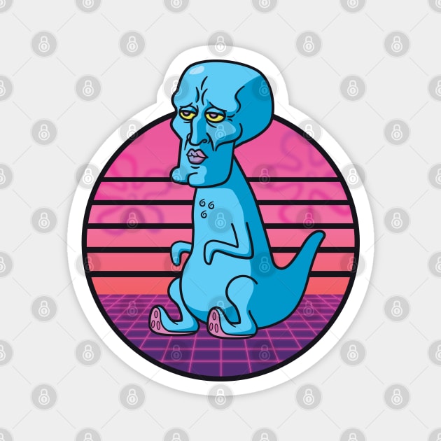 Handsome Squidasaurus Rex Magnet by narmidude