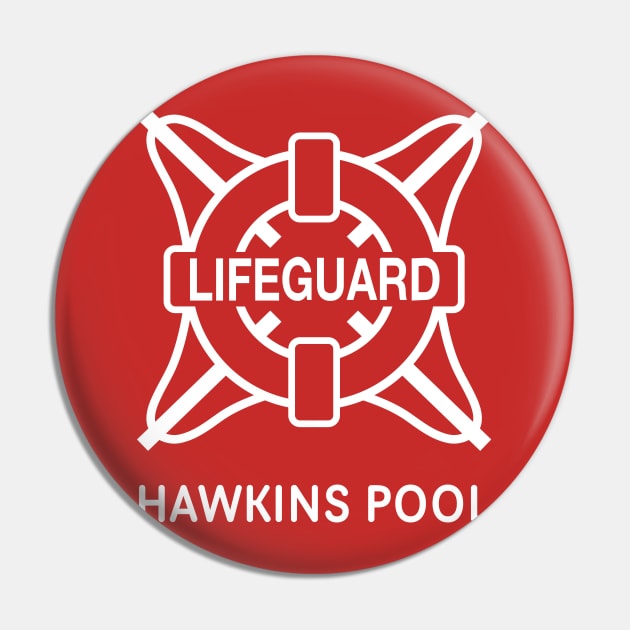 Stranger Things - Hawkins Pool Lifeguard Pin by Dopamine Creative