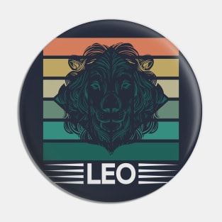 Leo Zodiac Sign Pin