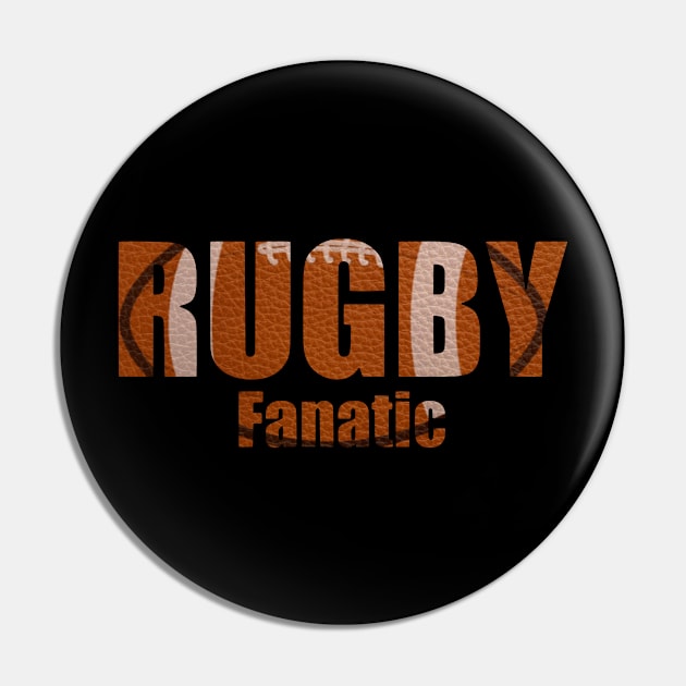 Rugby Fanatic Pin by Boztik-Designs