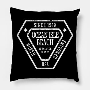 Occean Isle Beach, NC Summertime Vacationing Sign Pillow