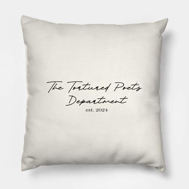 The Tortured Poets Department Pillow by y2klementine