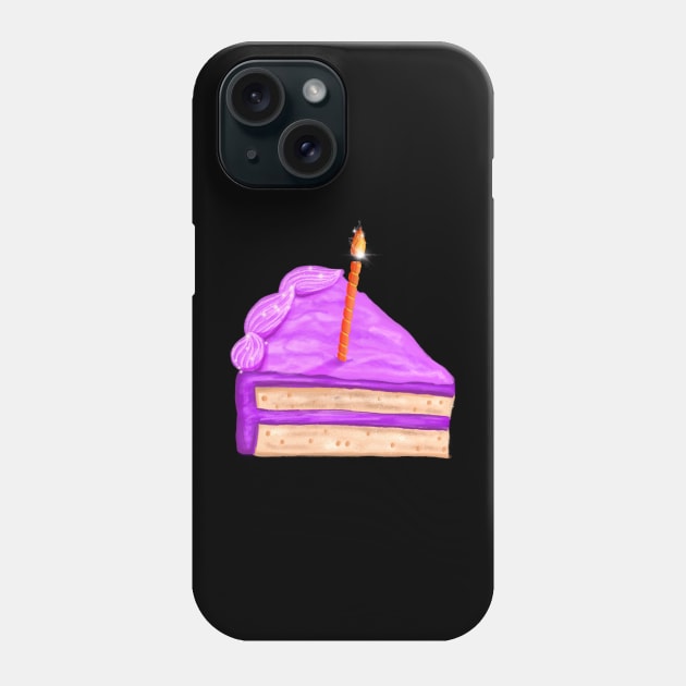 Birthday Cake Phone Case by Kelly Louise Art