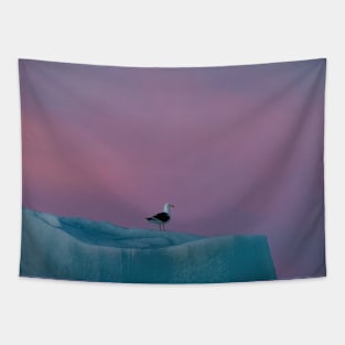 SEAGULL AT SUNSET Tapestry