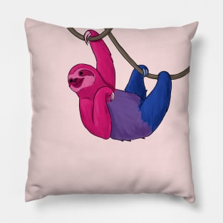 Bisexual Pride Sloth Pillow