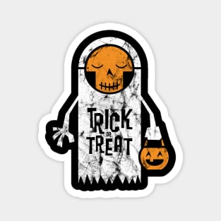 Skeleghost Halloween 2018 Trick or Treat Skeleton Ghost Costume Candy Spooky Goth Gift October Pumpkin Magnet