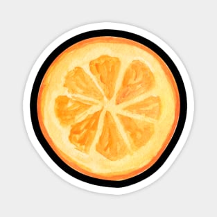 orange food and snacks lover Magnet