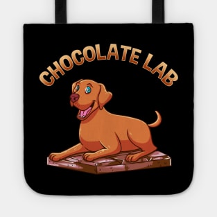 Cute & Funny Chocolate Lab Pun Brown Labrador Dog Tote