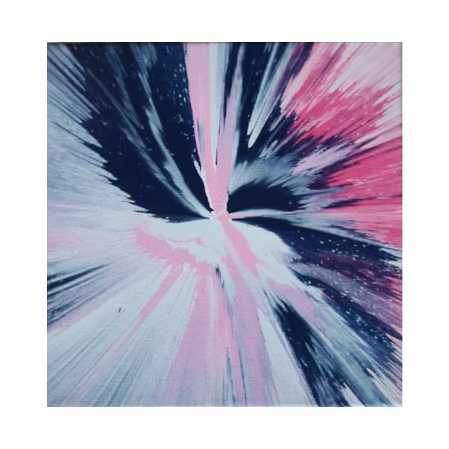 Navy, white and pink spin by Kim-Pratt