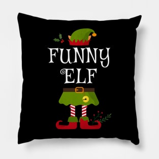 Funny Elf Shirt , Family Matching Group Christmas Shirt, Matching T Shirt for Family, Family Reunion Shirts Pillow