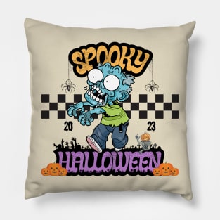 Zombie Spooky Halloween Pillow