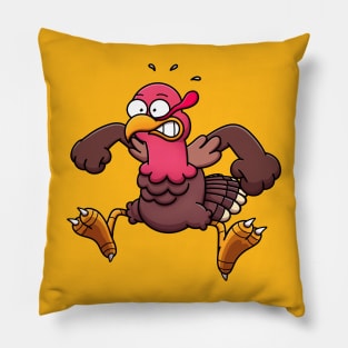 Scared Turkey Pillow