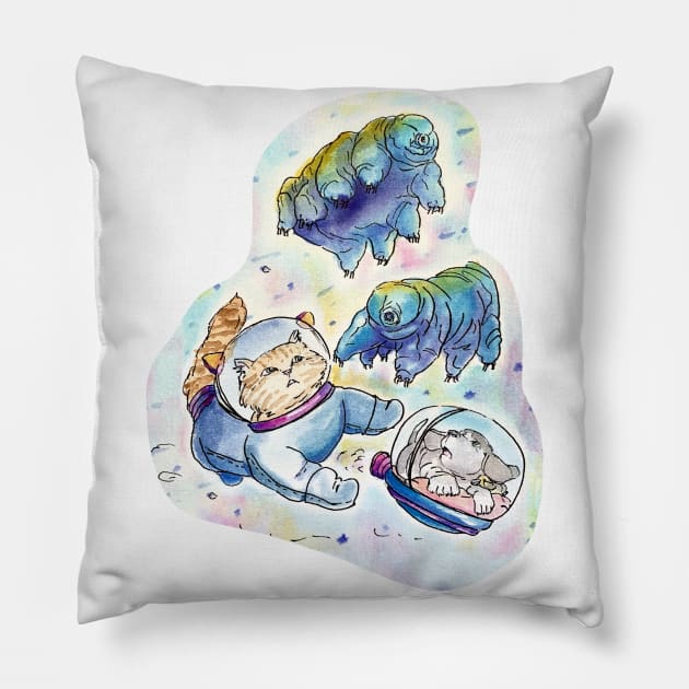 Microscopic World Pillow by sketchcadet