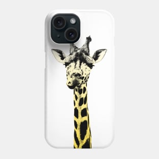 Giraffe design in pencil technique Phone Case