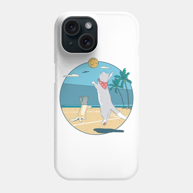 cat love volleyball Phone Case by dreamiedesire