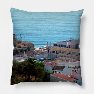 Looking out to sea Pillow