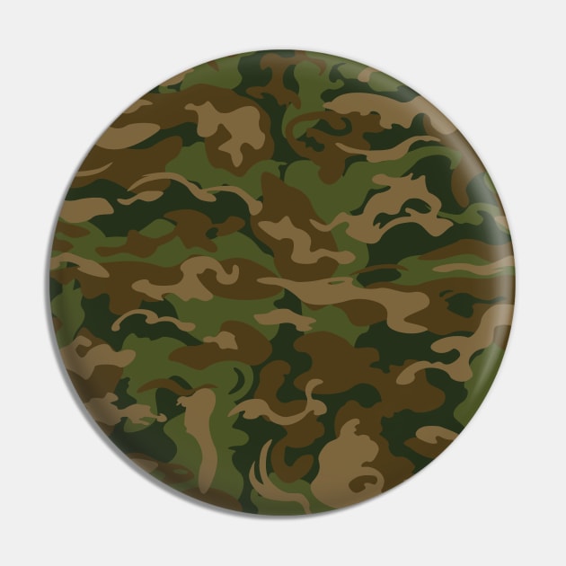 Military Camouflage Pattern Camo Style Pin by RCLWOW