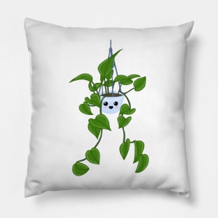 Hanging plant (blue) Pillow