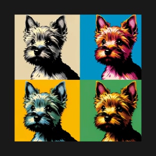 Pop Retro Norwich Terrier Art - Cute Puppy T-Shirt