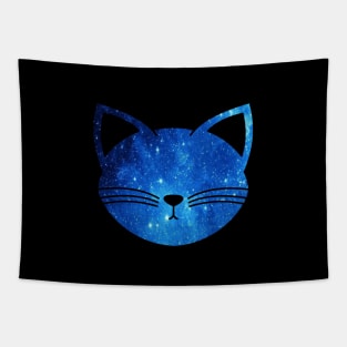 Galaxy Cat | Blue Tapestry