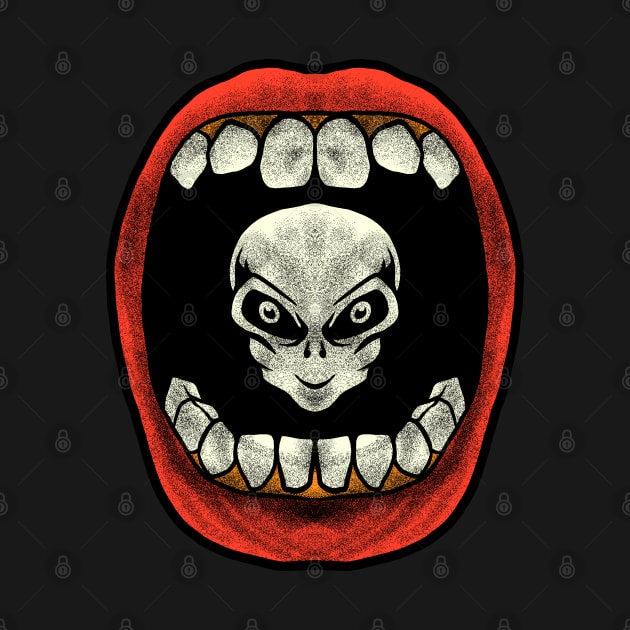 Alien in mouth by Tuye Project