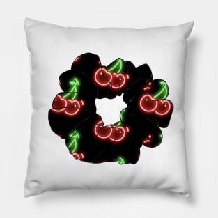 Cherry Scrunchie Sticker Pillow