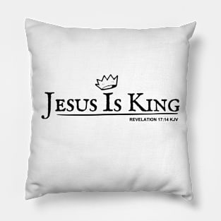 Jesus Is King (with crown) Revelation 17:14 KJV Pillow