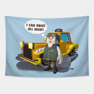 I can drive all night, Taxi driver Jack Tapestry