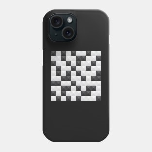 Random Black and White Squares Phone Case