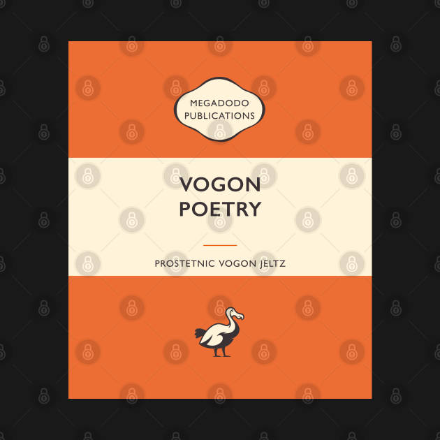 Vogon Poetry Hitchhikers Guide by Iconikit