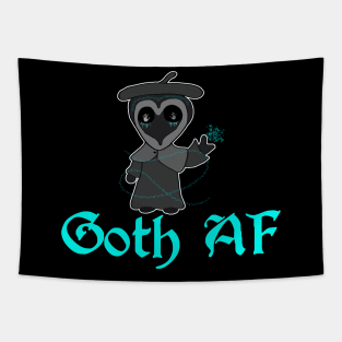 Goth AF Spooky Kawaii Creepy Cute Tapestry