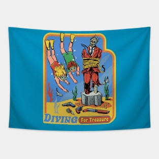 Diving For Treasure Tapestry