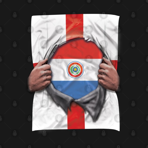 Paraguay Flag English Flag Ripped - Gift for Paraguayan From Paraguay by Country Flags