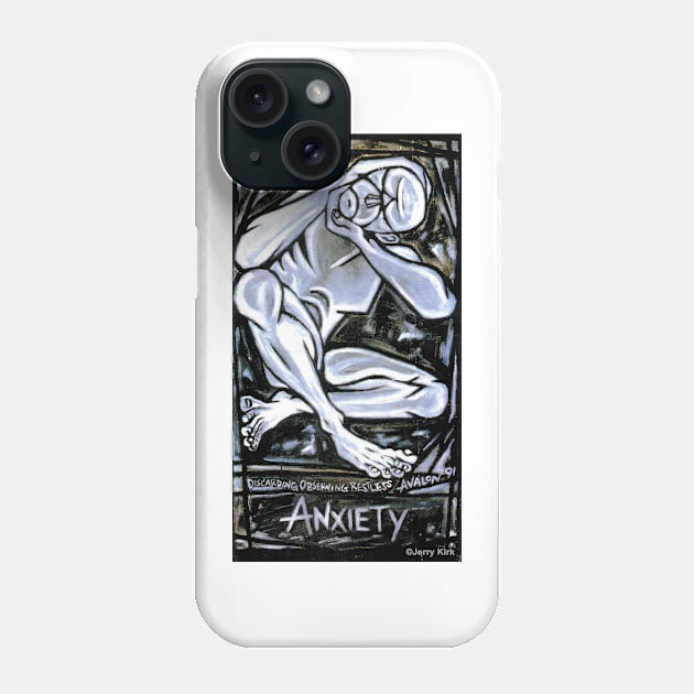 'Anxiety' Phone Case by jerrykirk