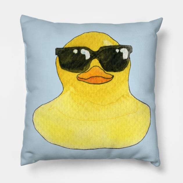 Chillax Rubber Ducky Pillow by atangledkite