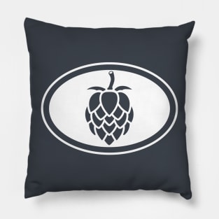 The Beer Hops (white) Pillow