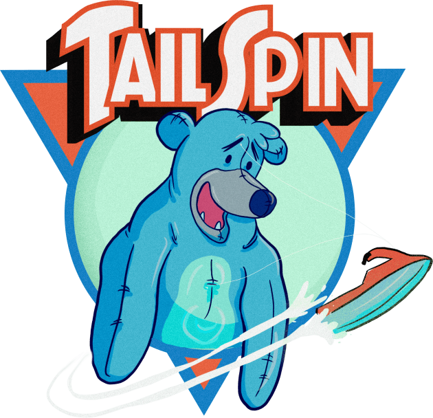 Kite Tail Spin Kids T-Shirt by DisneyDan