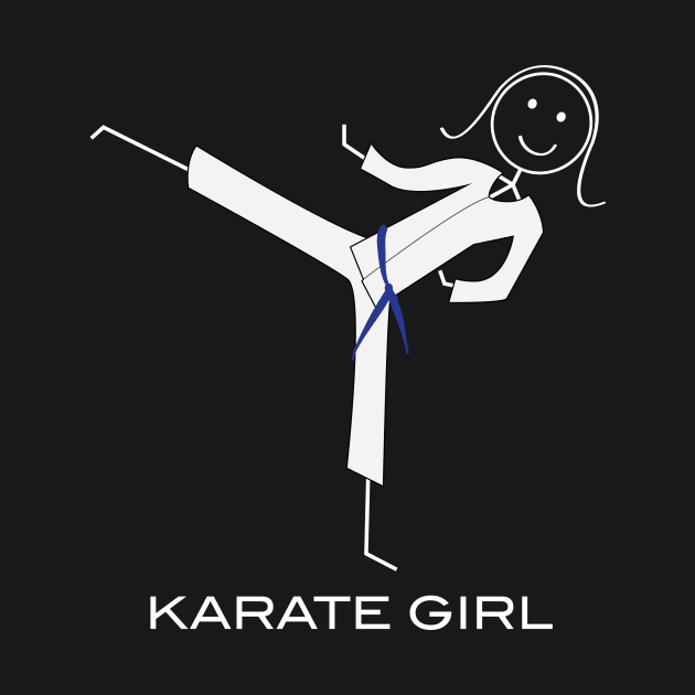 Funny Womens Blue Belt Karate by whyitsme