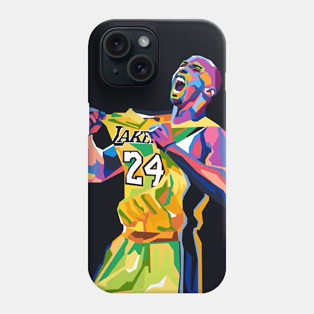 Abstract Basketballplayer legend Phone Case by smd90