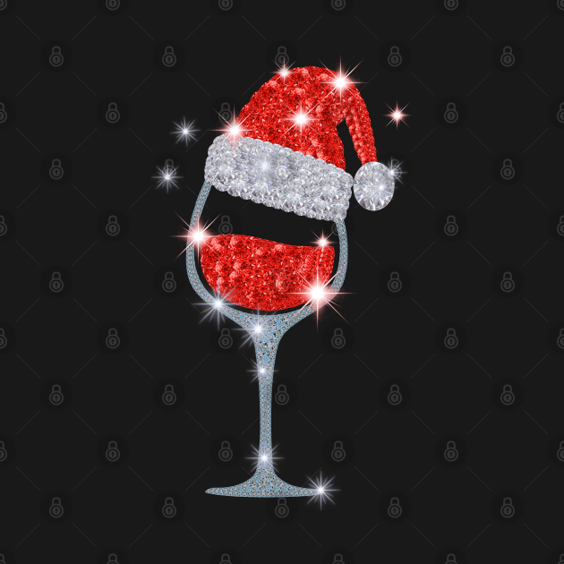 Red Wine Diamond Glass Christmas Wine Cup Santa Hat Wine Glass Santa