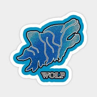 WOLF Logo Font Magnet