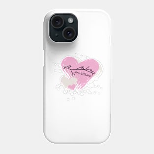 Three Little Birds Hearts Phone Case