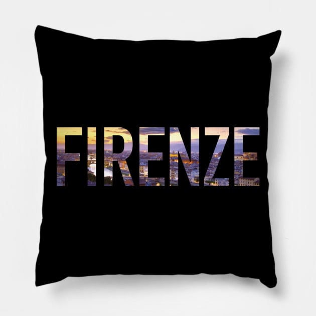 Firenze Florence Italy Pillow by aterkaderk