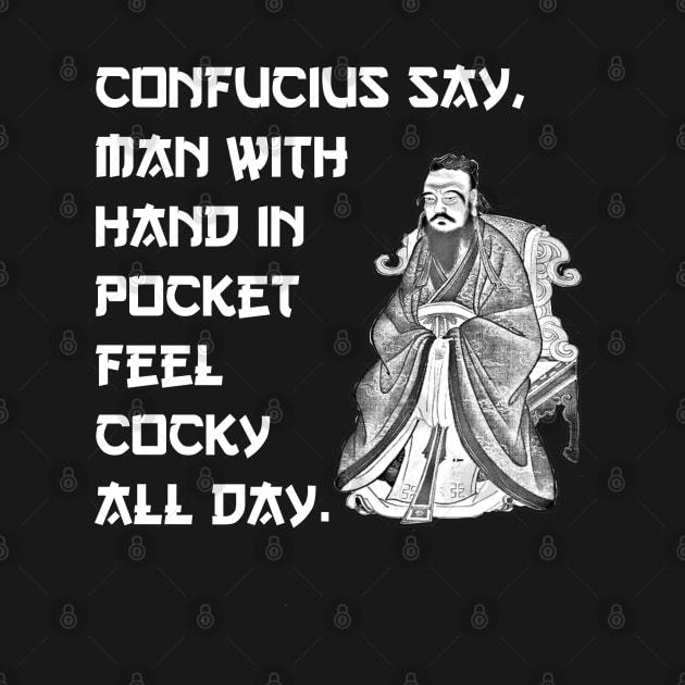 Funny Confucius Print by BasicBeach