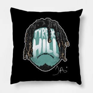 Tyreek Hill Miami Player Silhouette Pillow