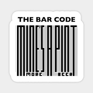The Bar Code - Mine's a pint Magnet