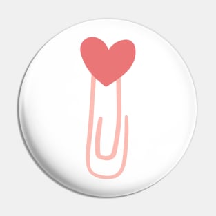 Heart Paper Clip Pin