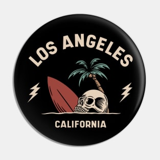 Vintage Surfing Los Angeles, California Pin