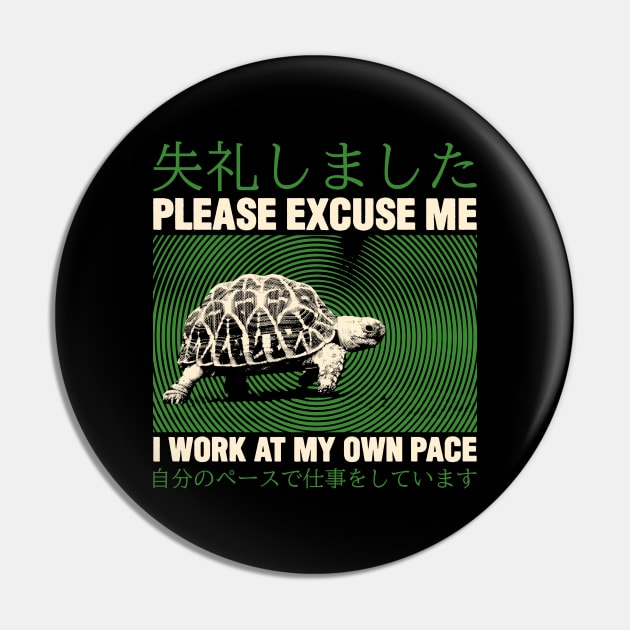 Please Excuse Me Turtle Pin by giovanniiiii