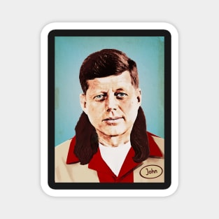 JFK mullet 35th US president John bowling Magnet